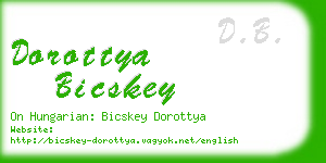 dorottya bicskey business card